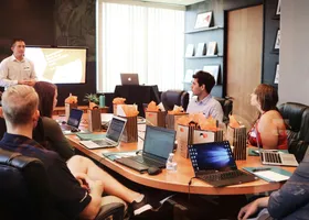 Group coaching session